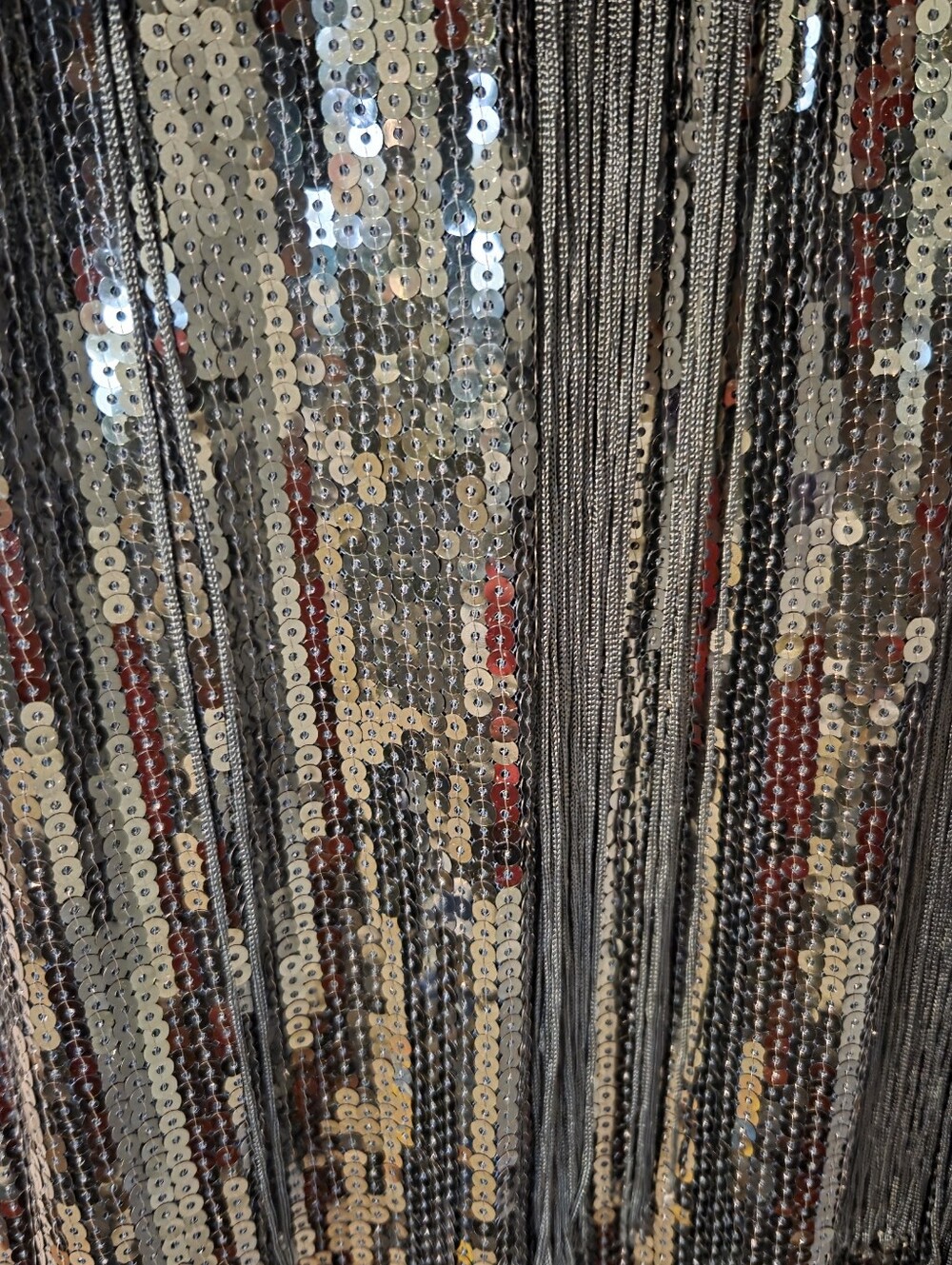 BABEYOND 1920s Women's Green Flapper Dress Art Deco Beaded Fringe Cocktail XL - Picture 9 of 12